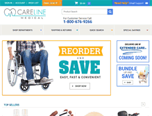 Tablet Screenshot of carelinemedical.com